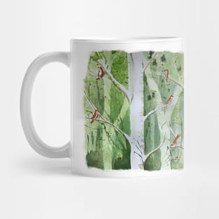 Forrest with birds Mug